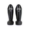 Fairtex Black Muay Thai Competition Shin Pads - Medium Photo 1